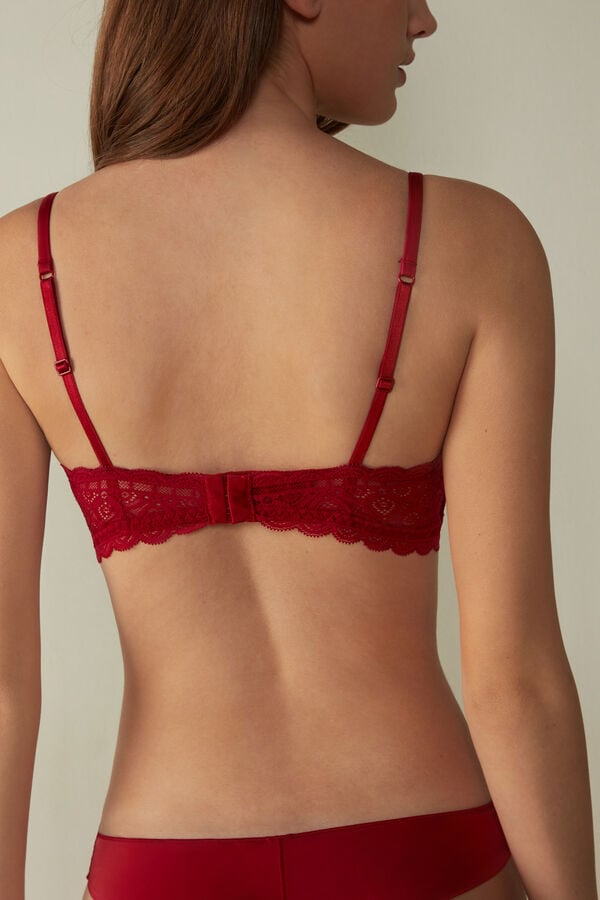 Intimssimi Tiziana Triangle Bra in Lace Red | BSGSD99165