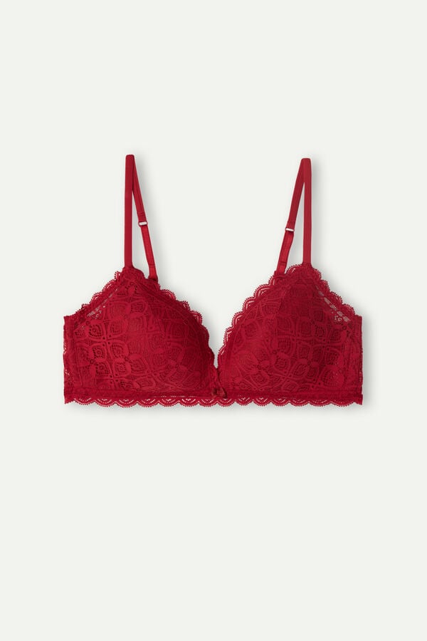 Intimssimi Tiziana Triangle Bra in Lace Red | BSGSD99165