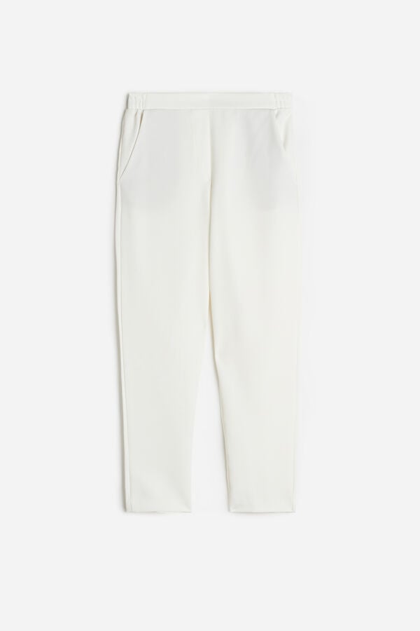 Intimssimi Trousers with Pockets White | USGND78540