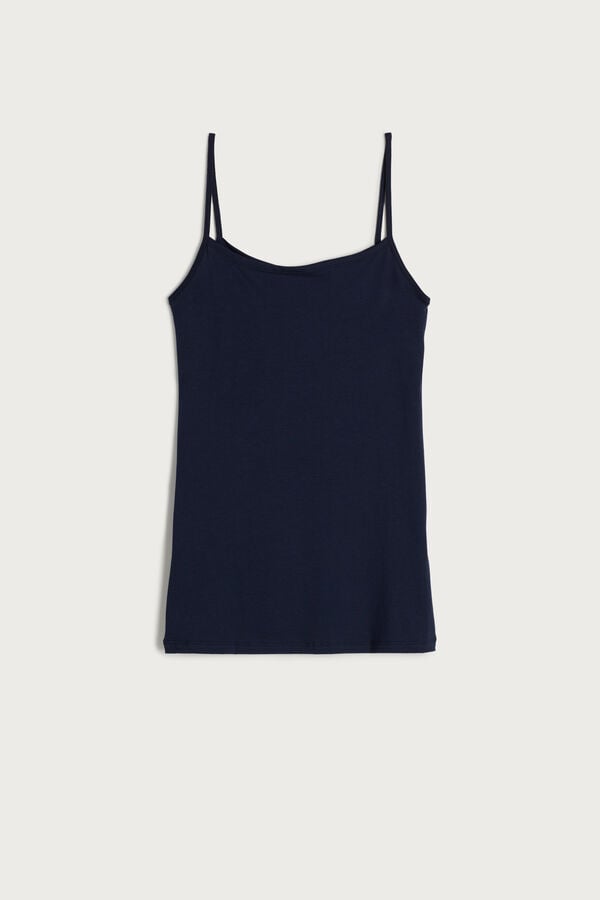 Intimssimi Ultrafresh Supima® Cotton Vest Top Blue | SGXBR19682