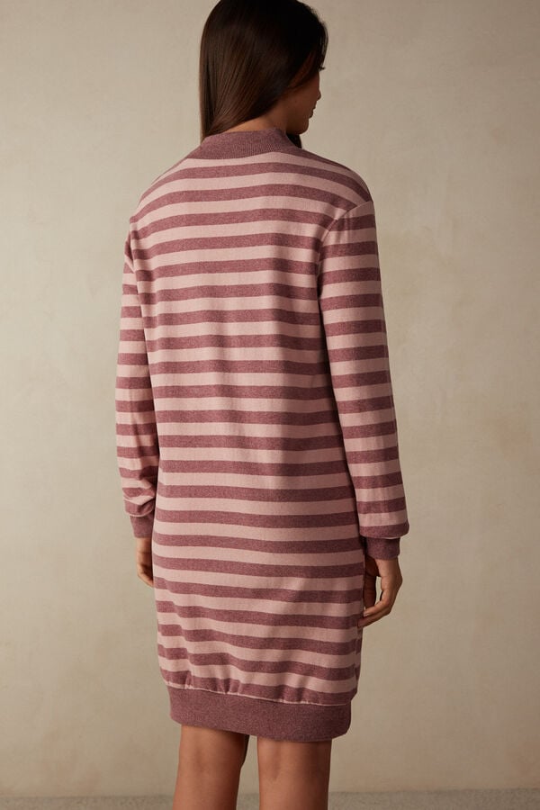 Intimssimi Winter Candies Striped Night Shirt Pink | SGJKU89987